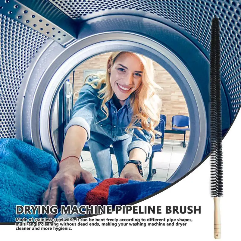 

Wood Handle Long Cleaning Brush Water Pipe Drainage Dredge Tool Flexible Cleaner Brush Radiator Duster Long Haired Cleaning Dust