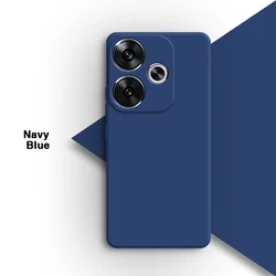 Original Premium Liquid Silicone Phone Case - Elegant & Durable Back Cover for Poco M2 Reloaded (Navy Blue)