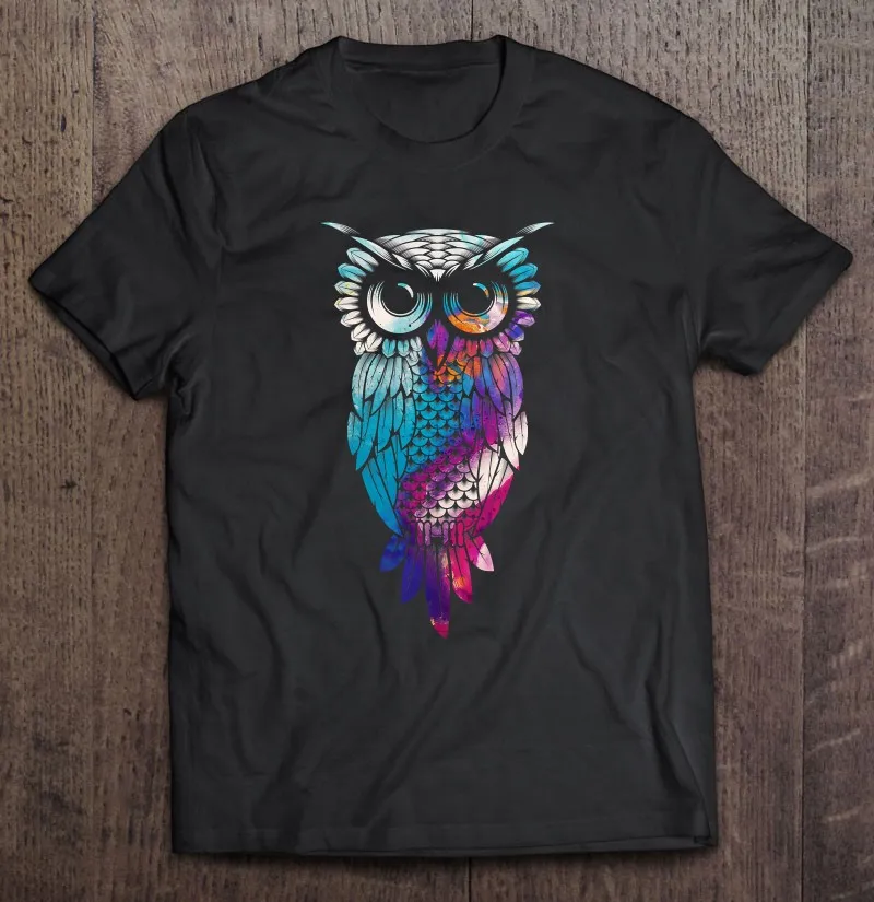 Футболка мужская с принтом совы пустая хлопковая майка изображением птиц