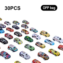 Mini Pull - Back Car Set with Container - Fun Toy Collection for Boys, Birthday Gift Idea (30 car opp)