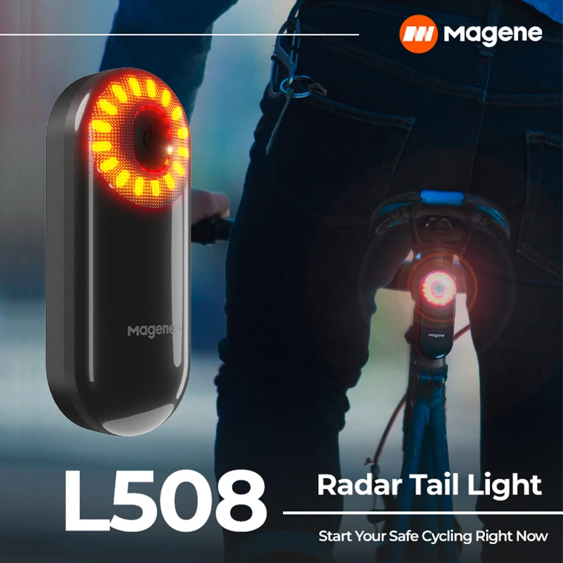 

Magene Radar L508 Bike Rear Light Bicycle Sensor Lamp Smart Light Bicycle Wireless Sensing Lamp Taillight Ebike Radar Rear Light