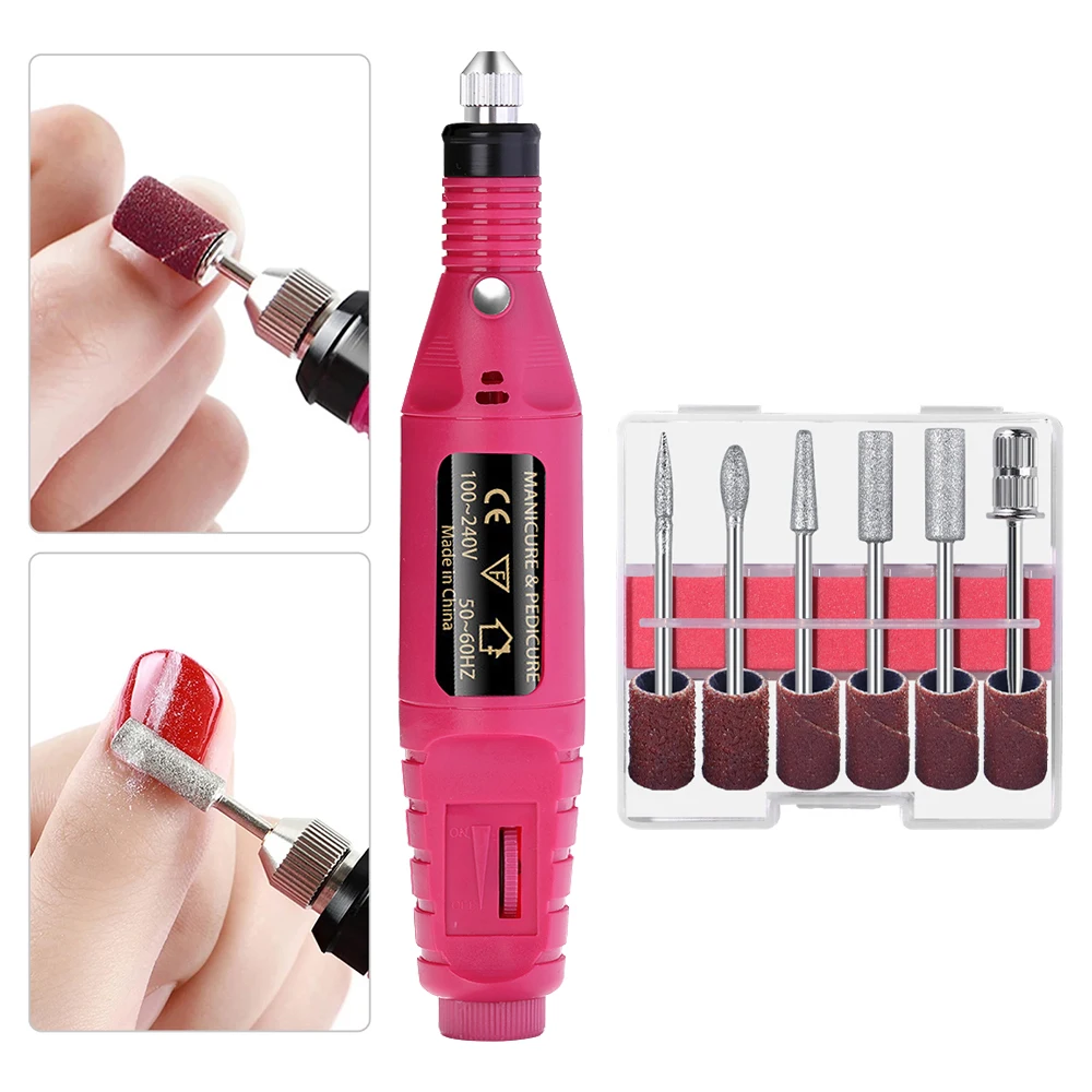 Strong Electric Nail Sander Nail Drill Machine Grinding Equipment Milling Cutter Manicure Pedicure Polishing Tools