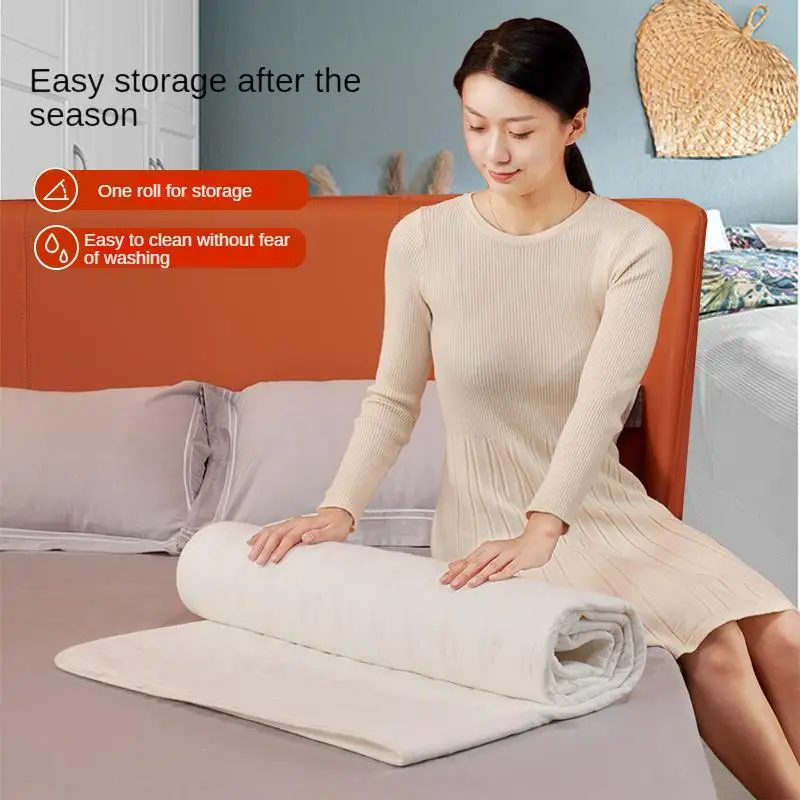 GIPIN-Intelligent Mite Removal Blanket, Double-Layer, Thickened, 560g, Cotton, 3 Gear Temperature Control, Electric Blanket