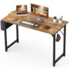 JHK Computer Desk Writing Study Office Gaming Table Modern Simple Style Compact with Side Bag Headphone Hook Easy Assembly 3