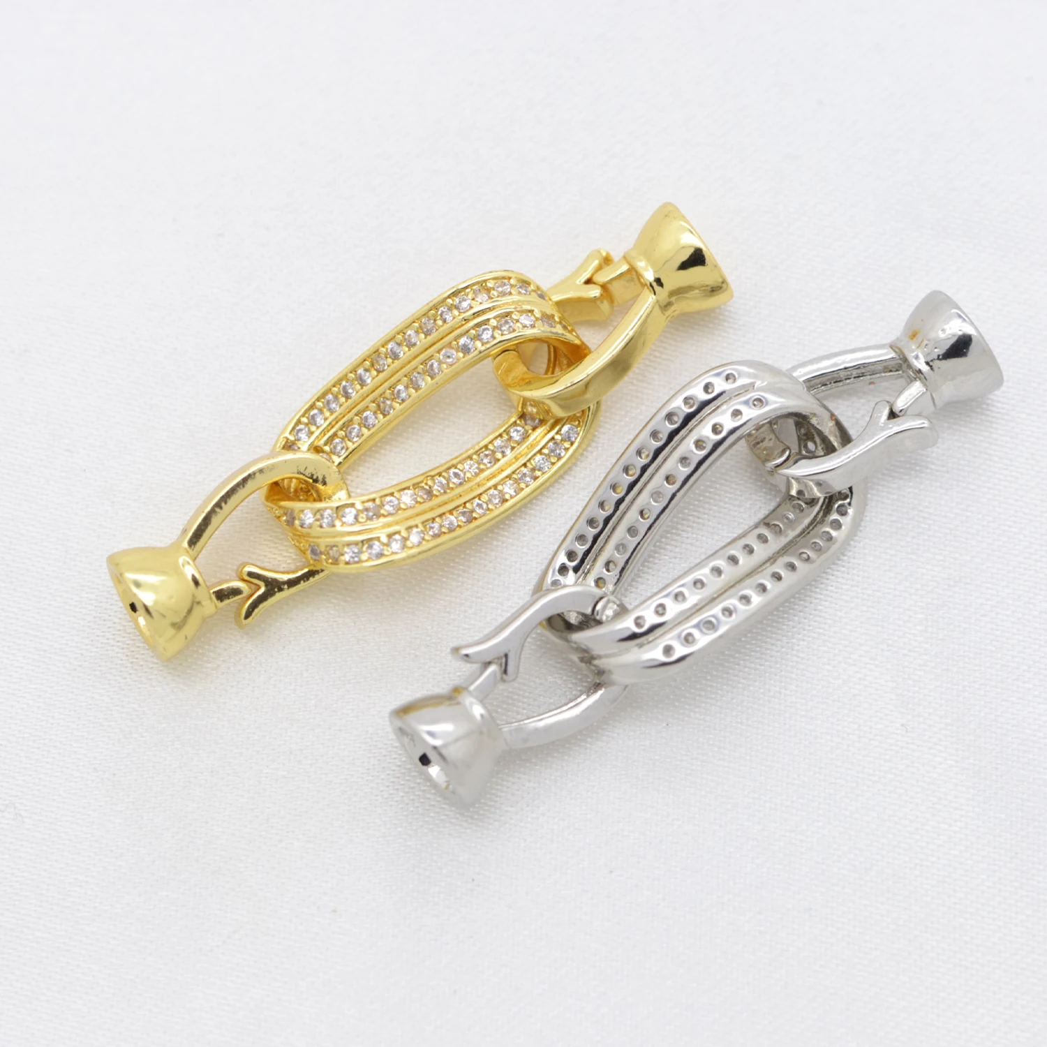 

Zircon Connector Buckle for Jewelry Making Material Women's Handmade Necklace Bracelet Crystal Accessories DIY Fittings
