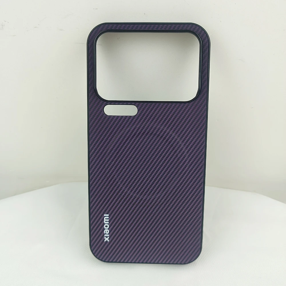 Magnetic Carbon Fiber Texture Phone Case with Wireless Charging Capability