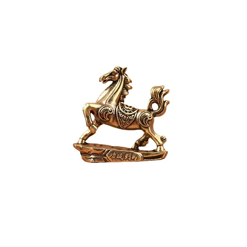 Elegant Copper Horse Sculpture for Home and Office Decor