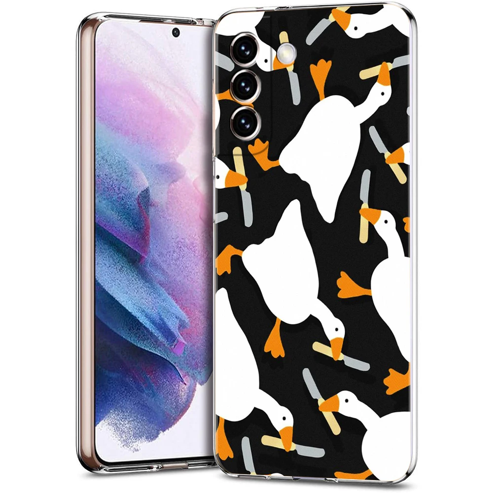 Goose Game Cartoon Transparent TPU Phone Case