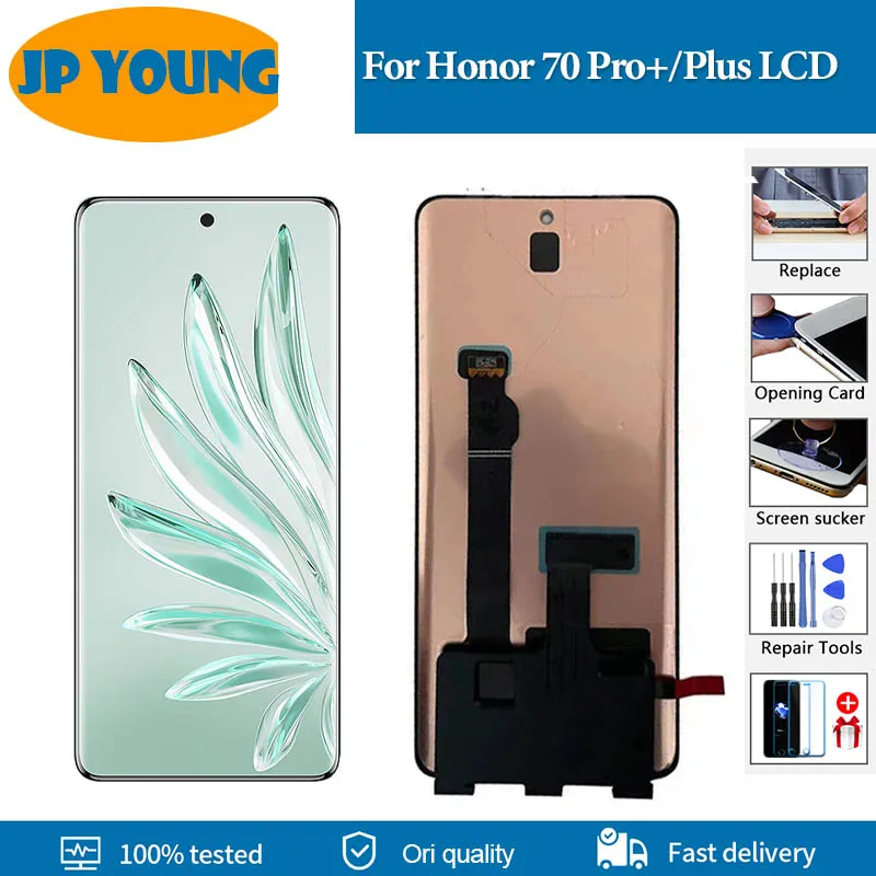 

ЖК-дисплей 6,78 "для Huawei Honor 70 Pro с сенсорным экраном и дигитайзером для Honor 70 Pro Plus, Замена ЖК-экрана, оригинал