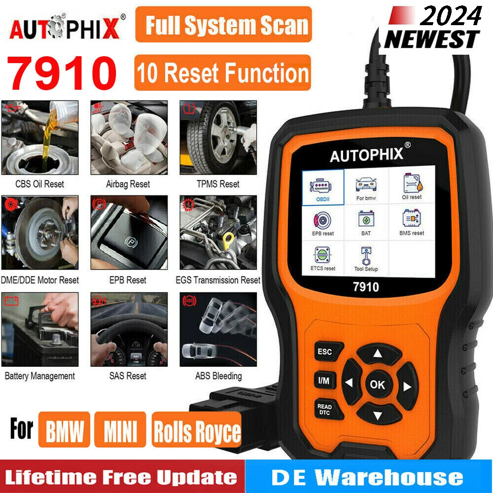 

AUTOPHIX 7910 All System Professional Car Diagnostic Device Car OBD2 Scanner TPMS D.PF Enhanced BMW Full Systems Diagnostic Scan
