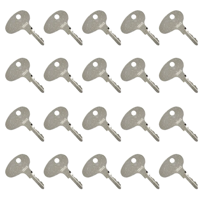 20 PCS Ignition Keys 12343 123243 912-0514920 Compatible with Mitsubishi BD2 Series Dozers Compatible with Kubota Older M