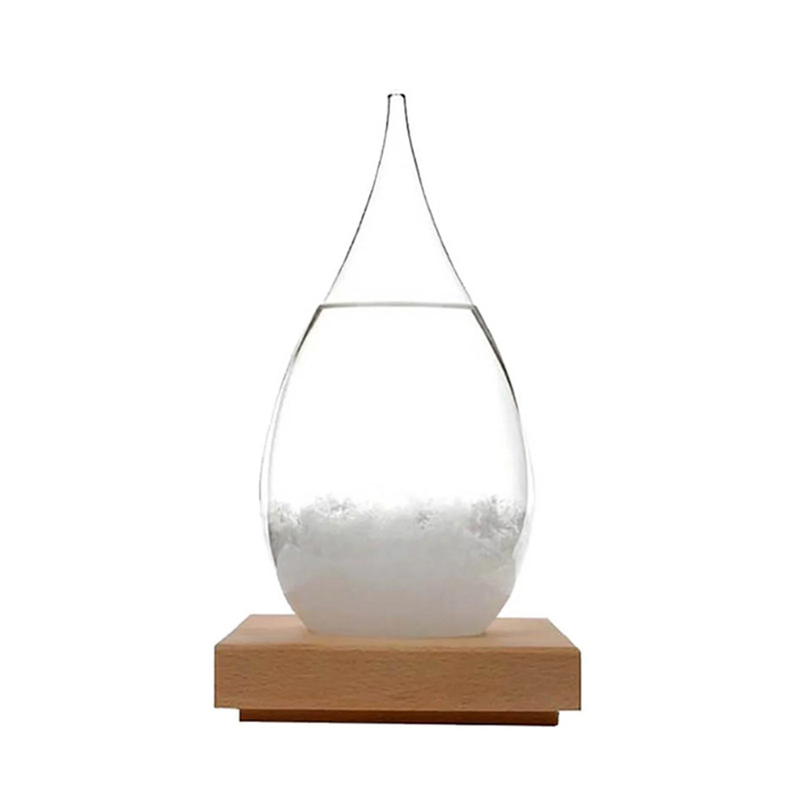 Crystal Transparent Storm Glass Bottle Barometer Bottles Weather Forecast Stylish Desktop Water Drop Weather Station Gift Decor