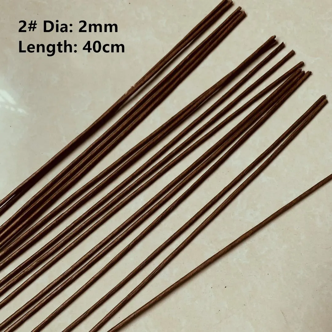 Durchmesser 1/2/3/4/5MM Länge 40/60 Papierummantelte Künstliche Zweige Nylon-Blumen Eisendraht für DIY Nylon-Blumen Zubehör Stiele – Detail 3