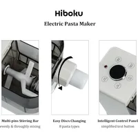 Electric Noodle and Pasta Maker Machine Automatic for 2-4 Servings, Spaghetti, Dumpling and More, 4 Intelligent Modes, White 2