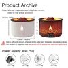 KINSCOTER Volcano Flame Aroma Diffuser Jellyfish Smoke Ring Air Humidifier 360ml Aromatherapy Essential Oil Diffuser Cool Gift 4