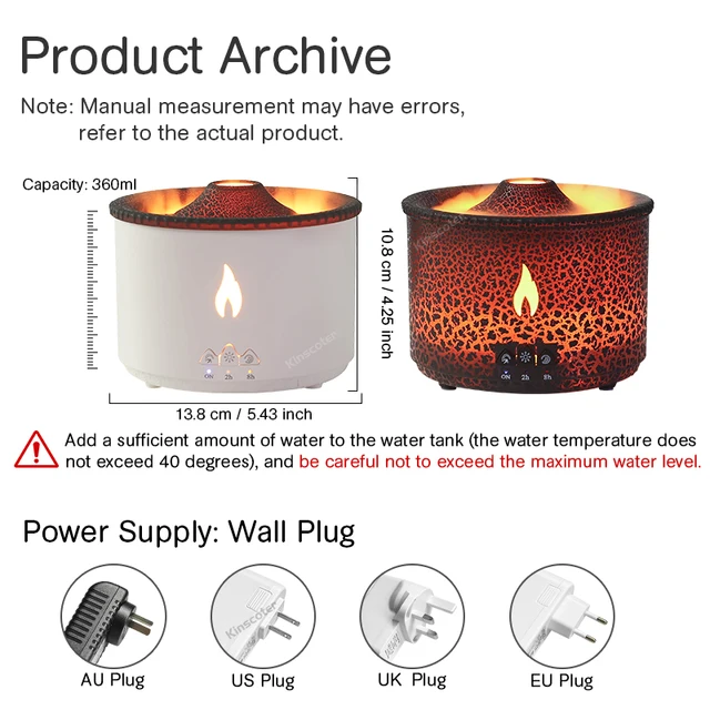 Volcano Flame Aroma humidifier 4