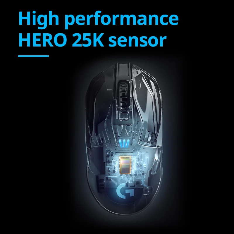 로지텍 G903 LIGHTSPEED 무선 게이밍 마우스, 180시간 긴 배터리 수명, 액세서리