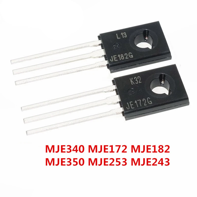 2 Pairs (4 Pcs) MJE243 & MJE253 Power Transistors – TO-126 Package (Generic)