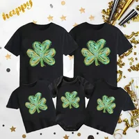 1pcs Saint Patrick’s Day Family Look Outfits Clothing Gift Clothes St. Patrick's Day T Shirt Short Sleeve Boy Girl Clothes 1