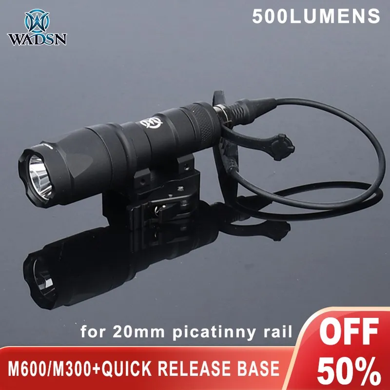

Wadsn M600C тактический фонарь ADM Quick Lease Mount SF 600 люмен M600C страйкбол охотничье оружие скаутские огни подходят Пикатинни