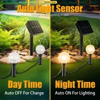 Guirlande solaire LED 20 en 1, 8 Modes d'éclairage étanche pour jardin et cour, pour fêtes festives, mariages et lampe décorative 4