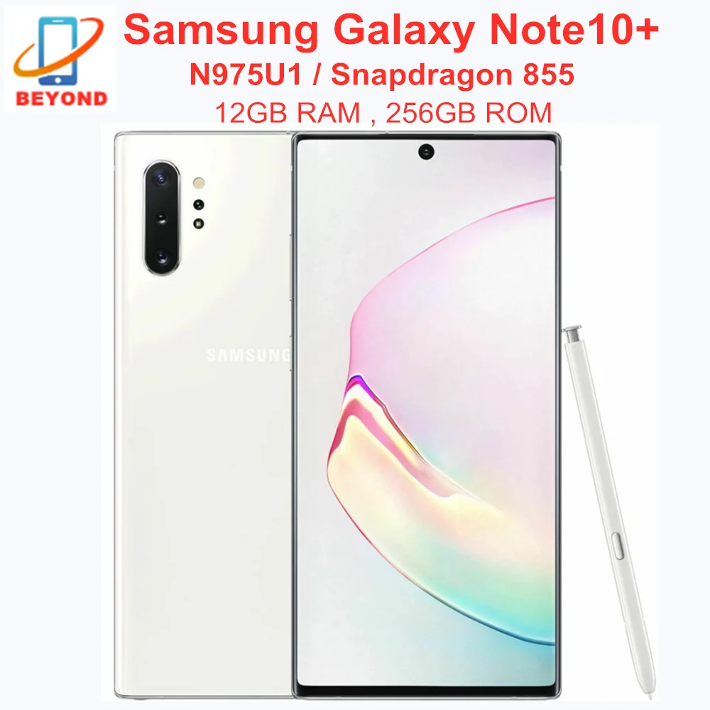 Pre-Owned Samsung Galaxy Note 10+ Plus N975U 256GB Black Smartphone for  T-Mobile (Refurbished: Good) 