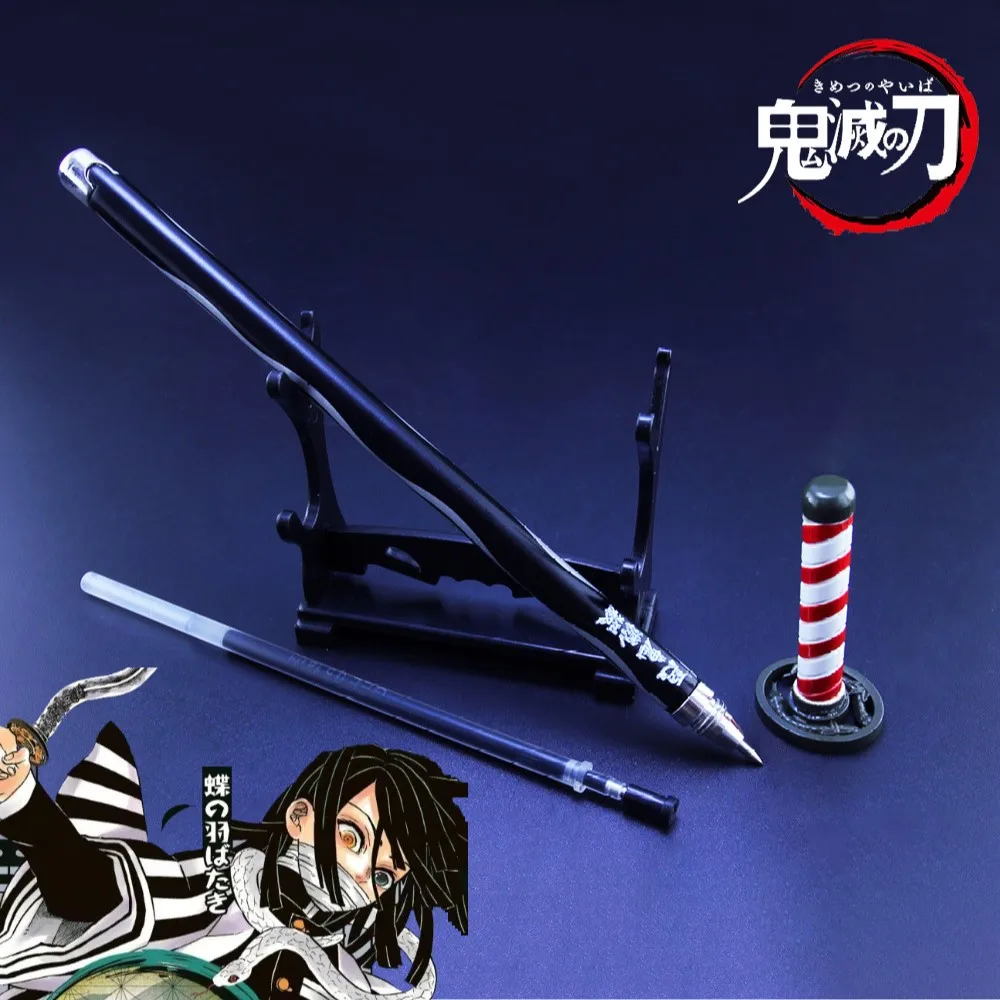 

Demon Slayer Sword Lguro Obanai Pen Swords Nichirin Blade Anime Knife Katana Weapon Model Collections Holiday Gift Toy for Kids