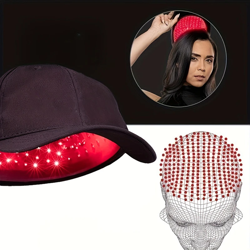 2025 New 96 LEDs 660nm&850nm Red Light Cap for Hair Regrowth