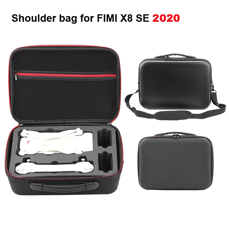 Imperméable valise portable nylon Boîte de Rangement en PU Sac à main pour Xiaomi X8SE Drone 
