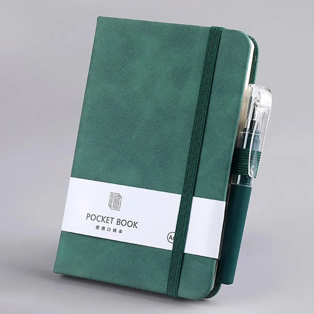 A6 Pocket Notebooks 200 Pages Leather Notepads Teacher Gift Planning Notebook And Journals School Supplies Stationery leather notebook,student notebook