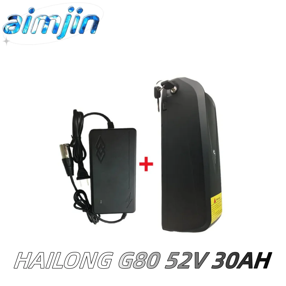 

Аккумулятор для электровелосипеда Hailong G80 52 в 30 Ач со встроенным USB BMS 350 Вт-1500 Вт с зарядным устройством