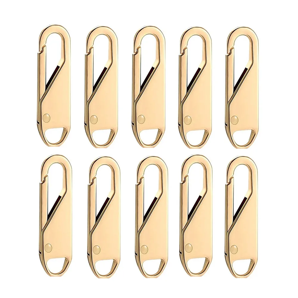 Universal Detachable Metal Zipper Puller Repair Kit for DIY Sewing and Craft Projects (5/10 Pack)