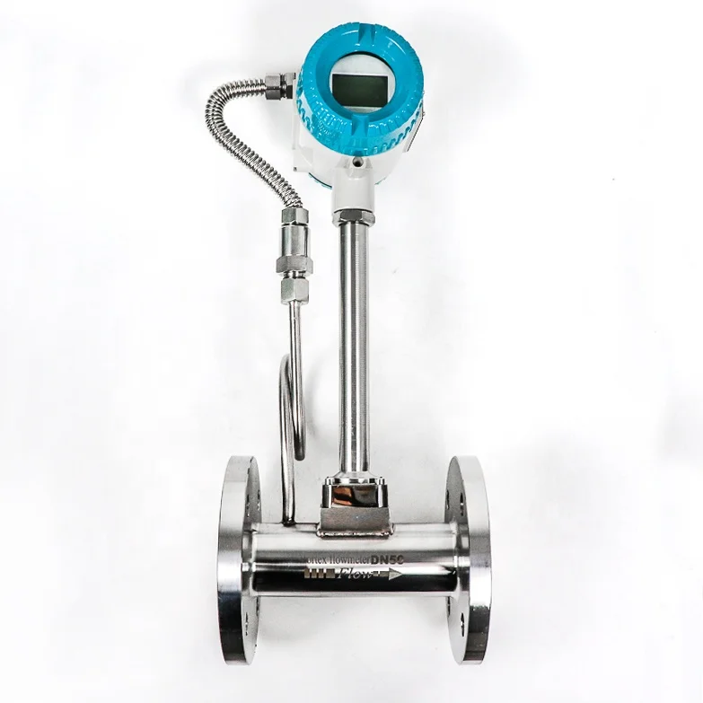 

DN40 Digital Vortex Stainless Steel Vortex Flowmeter With Pressure And Temperature Compensation