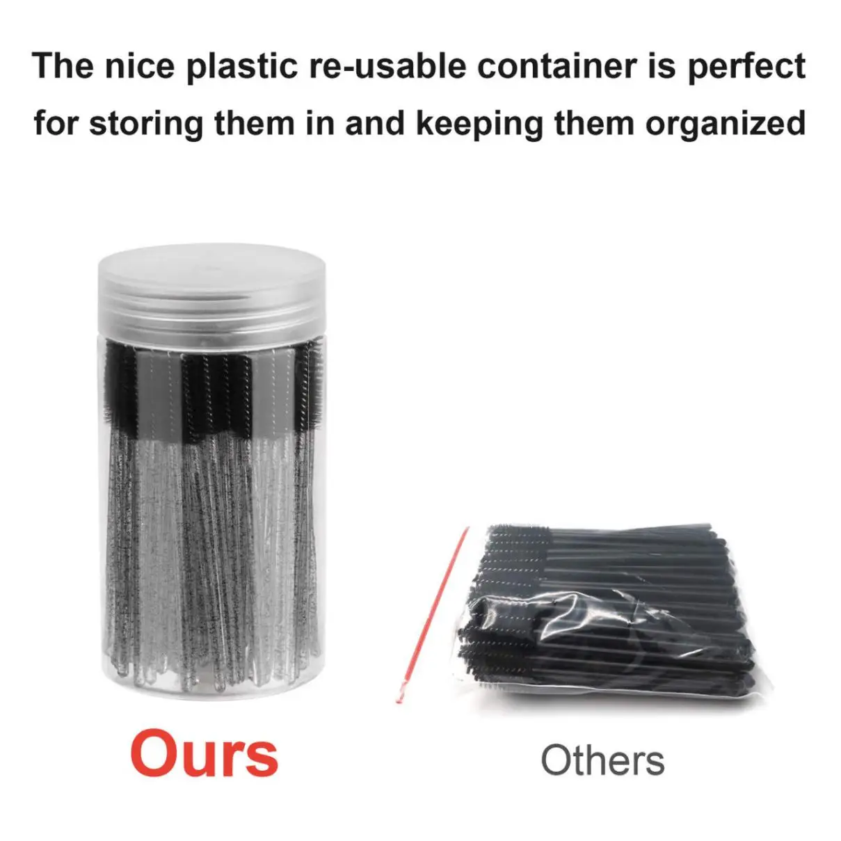 100 Pcs Disposable Eyelash Makeup Brush Crystal Handle Mascara Wands Applicator Stick Lashes Extension Supplies 4