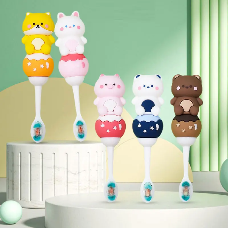 

Child toothbrush Baby brush soft hair cartoon animal toothbrush clean teeth care teeth toothbrush for kids baby brush