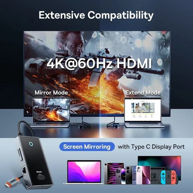 Baseus USB C 허브: 더 많은 연결, 더 많은 편의성
