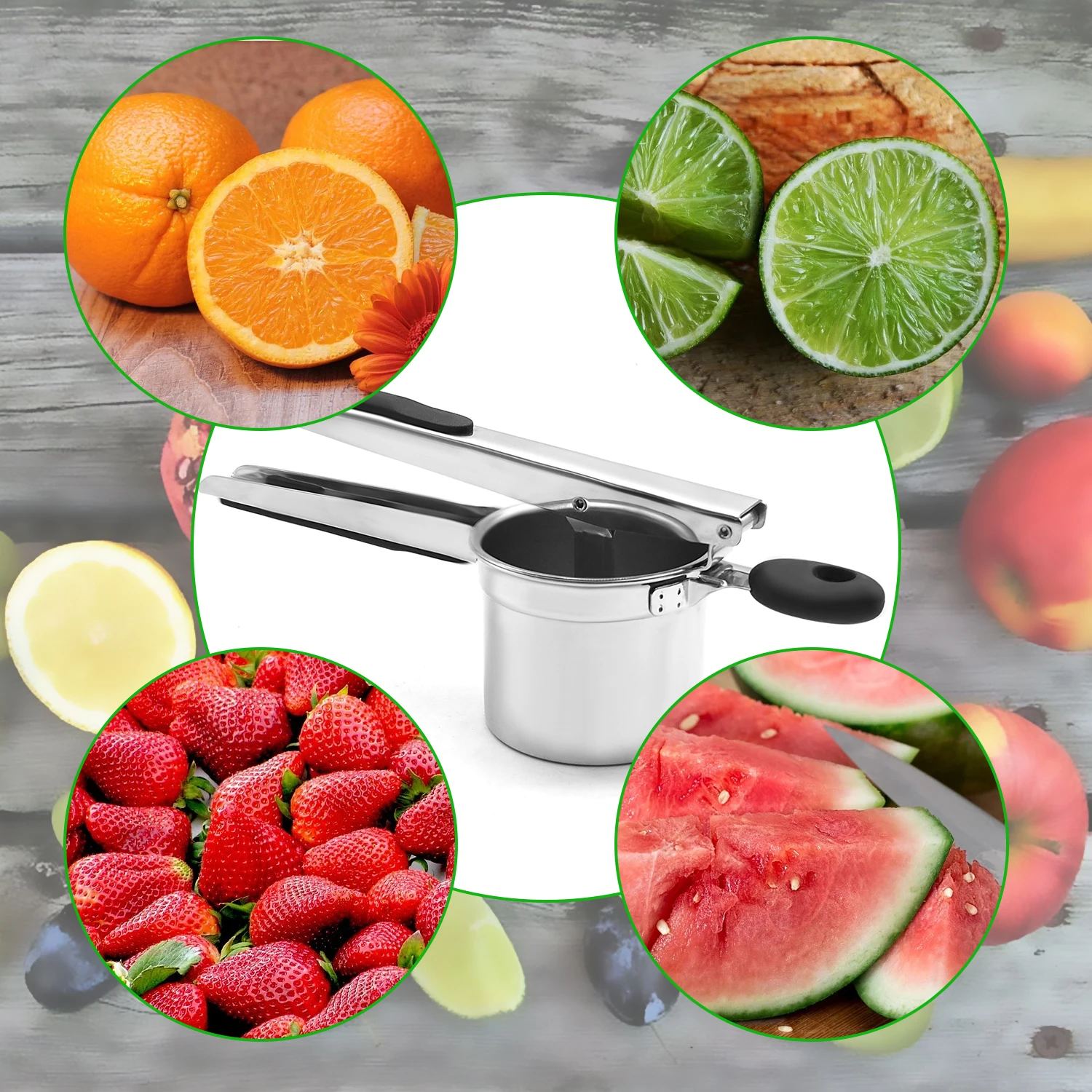 Potato Ricer Hand Press Squeezer Extractor Crusher for Kitchen