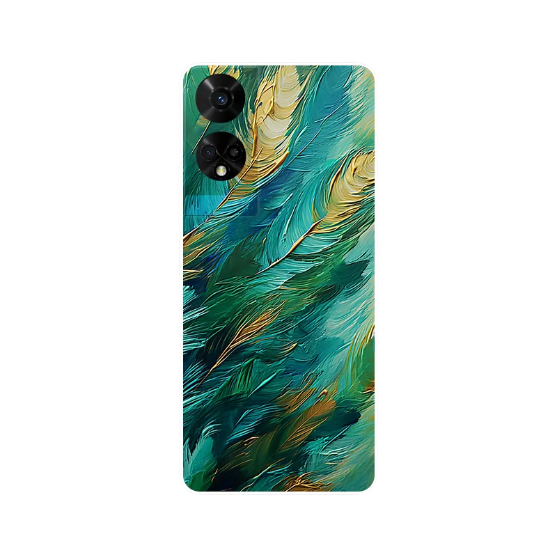 Floral Wolf Soft Silicone Shockproof Phone Cover