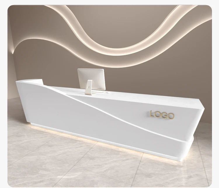 Description Picture 4 of itemLectern European Reception Desks Executive Hospital Replica Cashier Table Luxury Escritorios De Oficina Reception Furniture