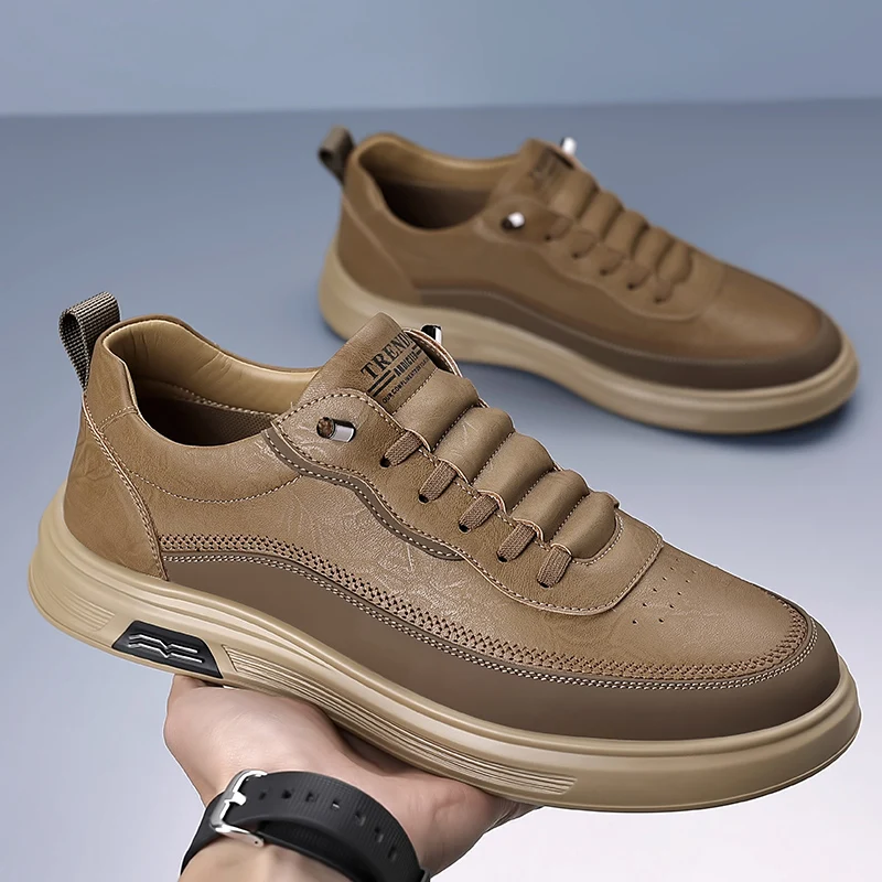 New Fashion Mens Plate Shoes Versatile Leisure Walk Sneakers All-match Male Casual Shoes Skateboarding Footwear Tenis Masculino 5