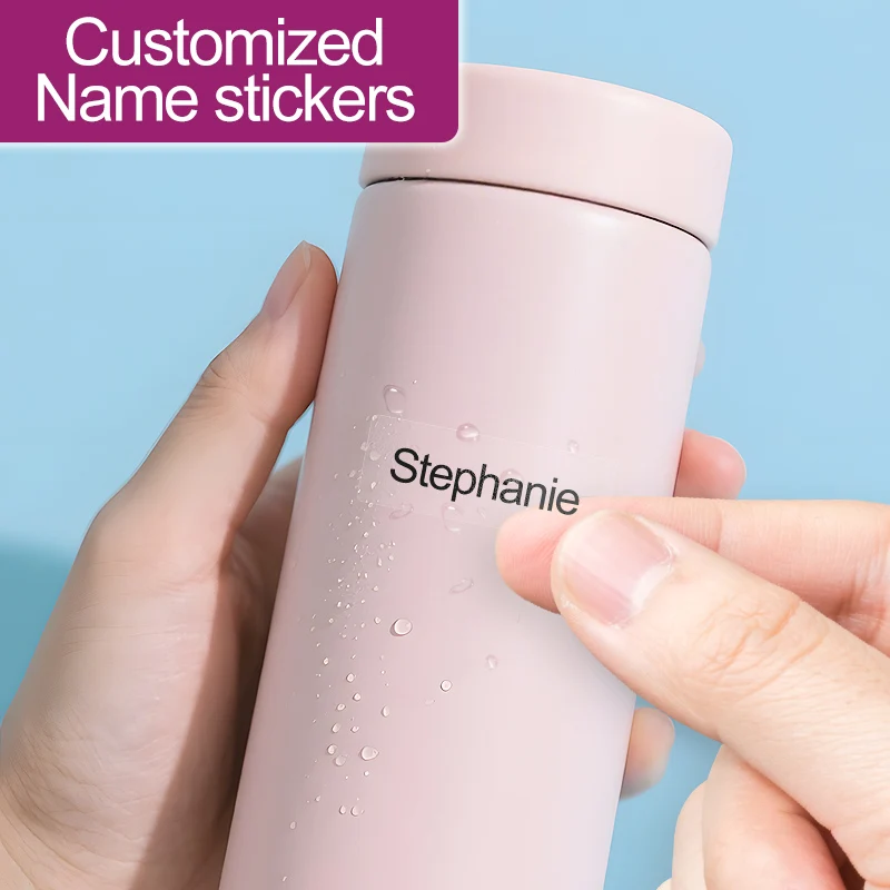 ‌Customized Clear Durable Name Tags for Kids-School Supplies,Waterproof Stickers,Personalized Lunch Box & Stationery Labels‌ 1