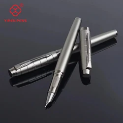 Luxurious Metallic Fountain Pen - Stylish, Sturdy, and Perfect (Dark Grey)