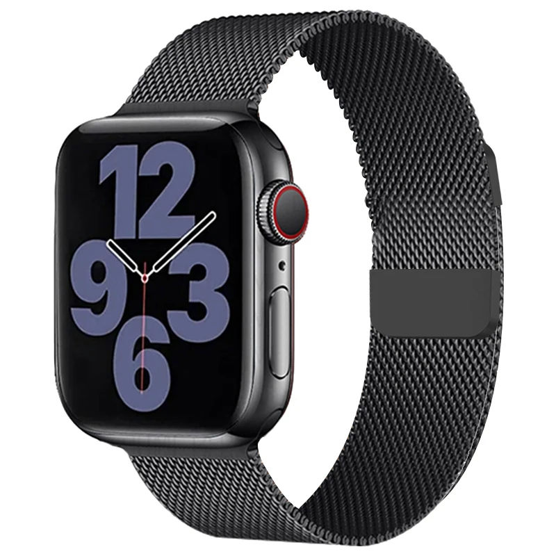 Premium Metal Milanese Apple Watch Band - Stainless Steel Mesh Strap