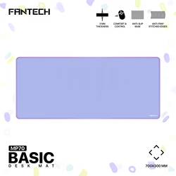 FANTECH BASIC MP70 Large Comfort & Control Mousepad, 700x300x3mm, Anti - Fray Gamer Mat (PURPLE)