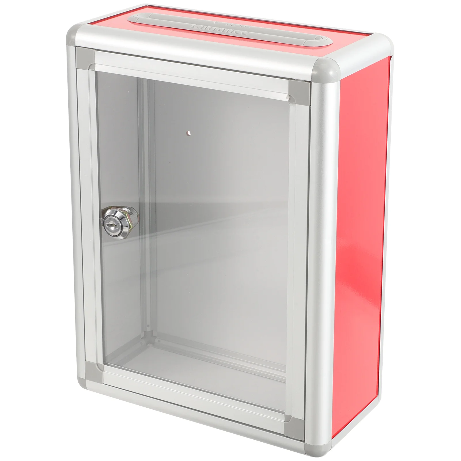 

Прозрачный Почтовый ящик с замком, алюминиевый ящик для предложения, настенный почтовый ящик, Настольный ящик для сдачи денег, винтажный подвесной ящик