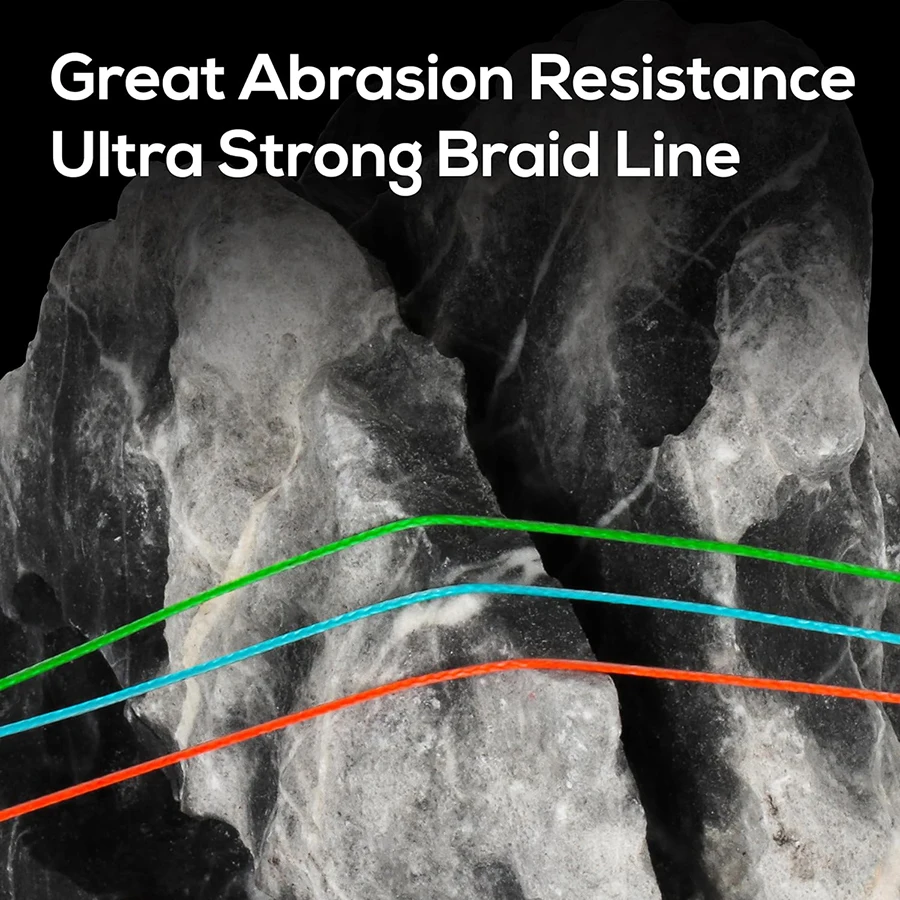 16 Strands 1000m 1500m Hollow Core 100% PE Extreme Braided Fishing Line 55LBs / 250LBs Saltwater Sea Fishing Goods 3
