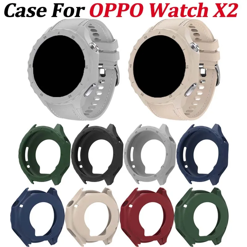 OPPO Watch X2 Protective Silicone Bumper with Screen Protector Film