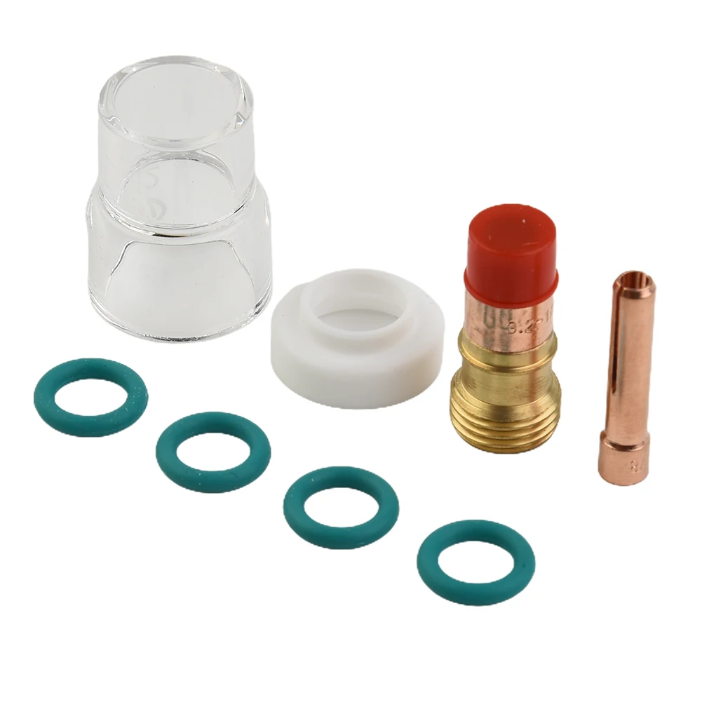 8pcsset12HeatGlassCupKitForWP171826TIGWeldingTorchStubby