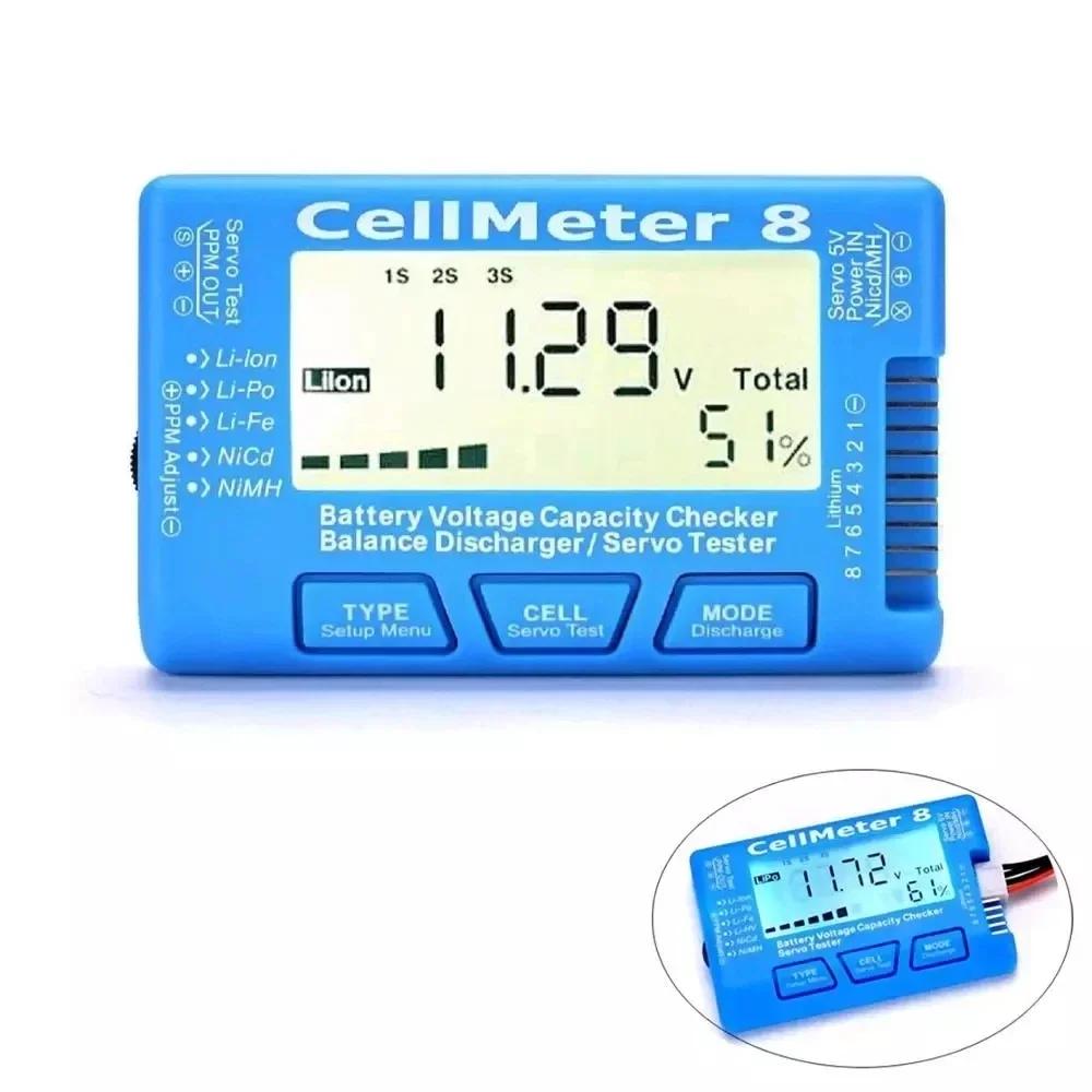 CellMeter 7 & 8 Testeur Batterie RC LiPo LiFe Li-ion NiMH