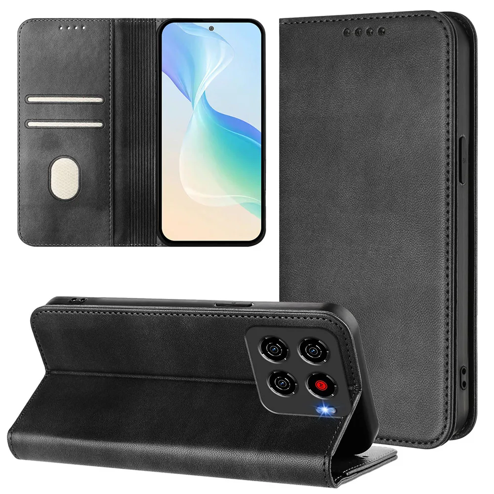 Premium Magnetic Wallet Flip Leather Phone Case - Sleek and Durable Back Cover